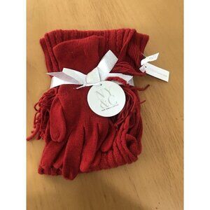 NWT NY&C Women's Scarf and Glove Gift Set Red New York & Company